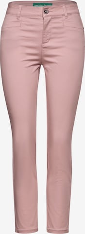 STREET ONE Slim fit Chino Pants in Pink: front