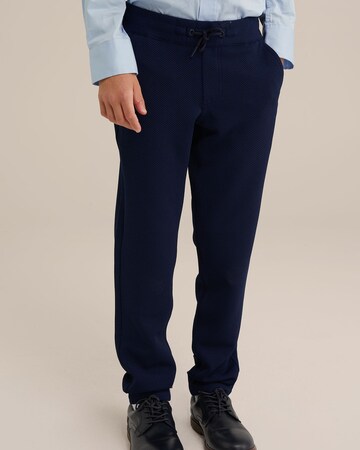 WE Fashion - Slimfit Pantalón en azul: frente