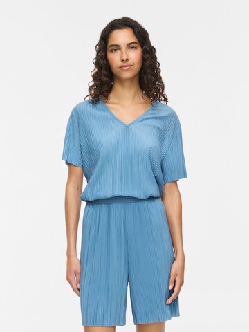 VILA T-Shirt 'VIPlis' in Blau: Vorderseite