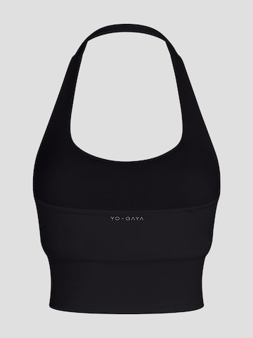Bustier Soutien-gorge de sport 'Halter Top' YO-GAYA en noir