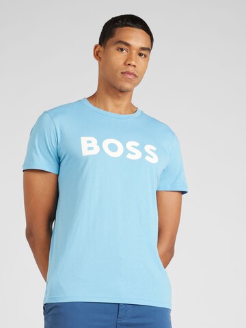 BOSS - Camisa 'Thinking 1' em azul: frente
