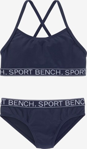 BENCH Bustier Bikini i blå: forside