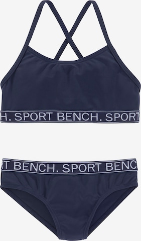 BENCH - Bustier Bikini en azul: frente