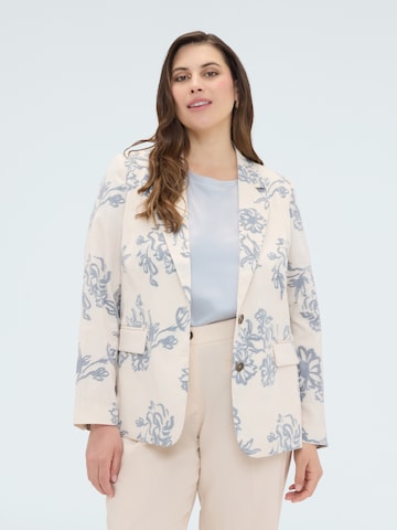 Blazer Fiorella Rubino en beige : devant