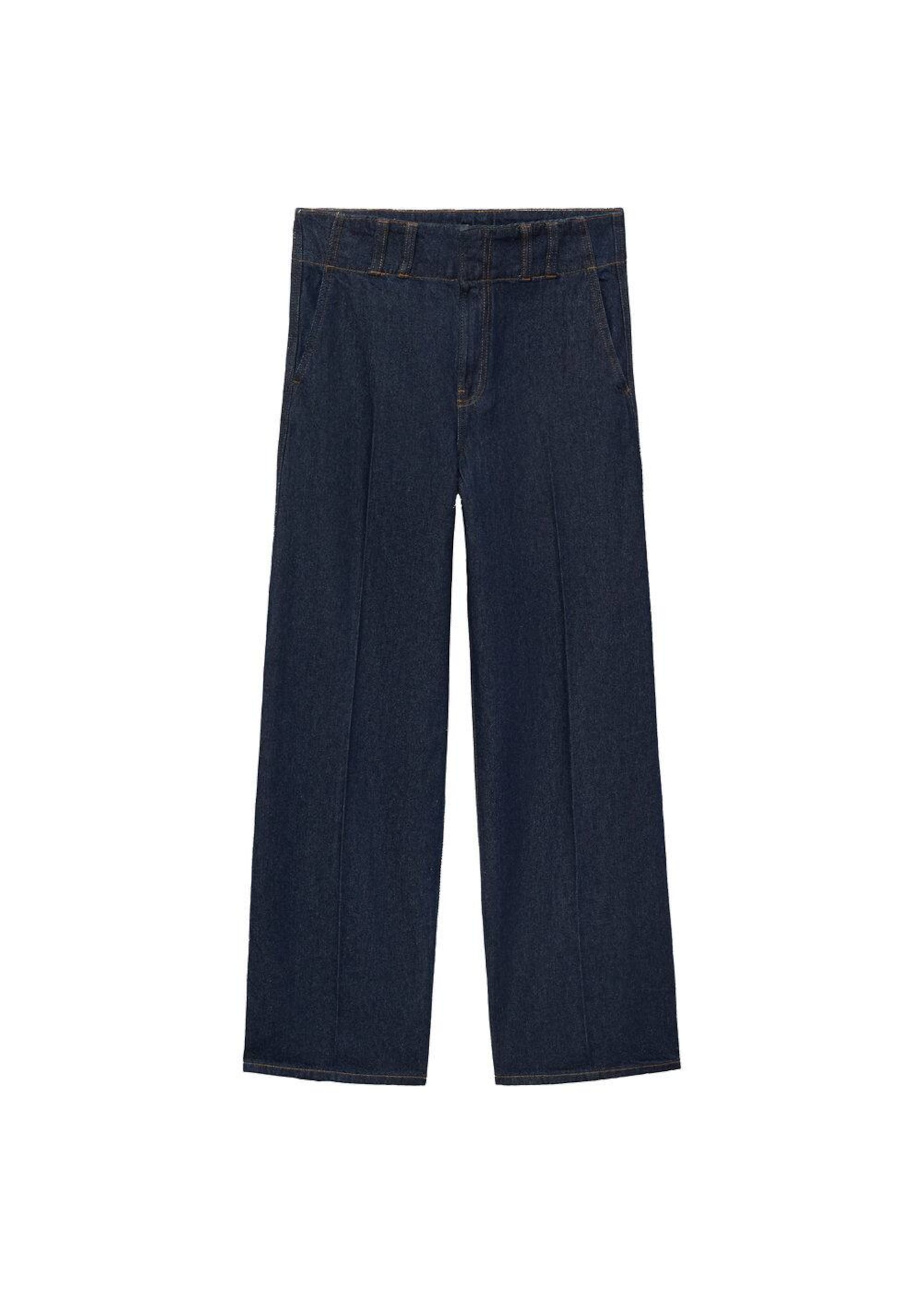 MANGOWide Leg/ Široke nogavice Traperice 'Mar' - plava boja: prednji dio