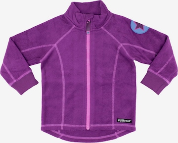 Villervalla Fleece Jacket 'Basic' in Purple: front