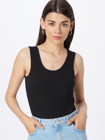 ONLY - Body camiseta 'LUISA' en negro: frente