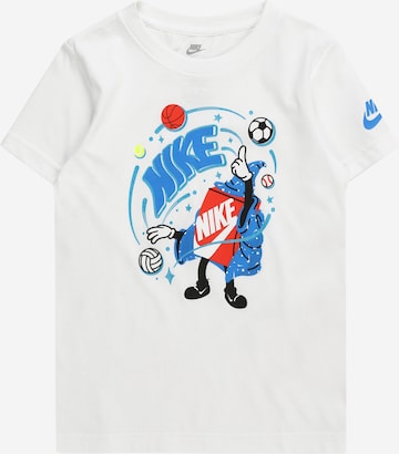 Nike Sportswear Тениска 'MAGIC BOXY' в бяло: отпред