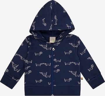 loud + proud Sweatjacke in Blau: Vorderseite