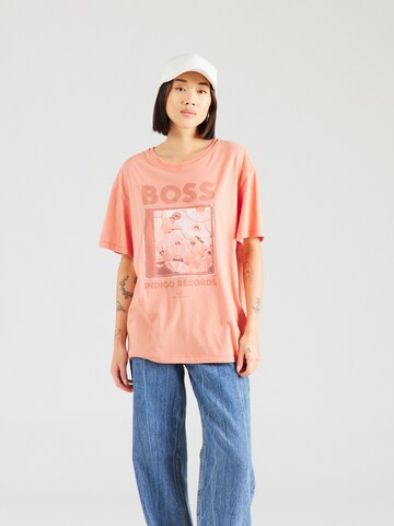BOSS T-Shirt in Orange: Vorderseite