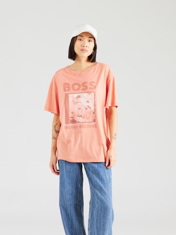 T-shirt BOSS Orange en orange : devant