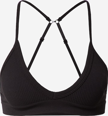 Cotton On Body Triangle Bra in Black: front