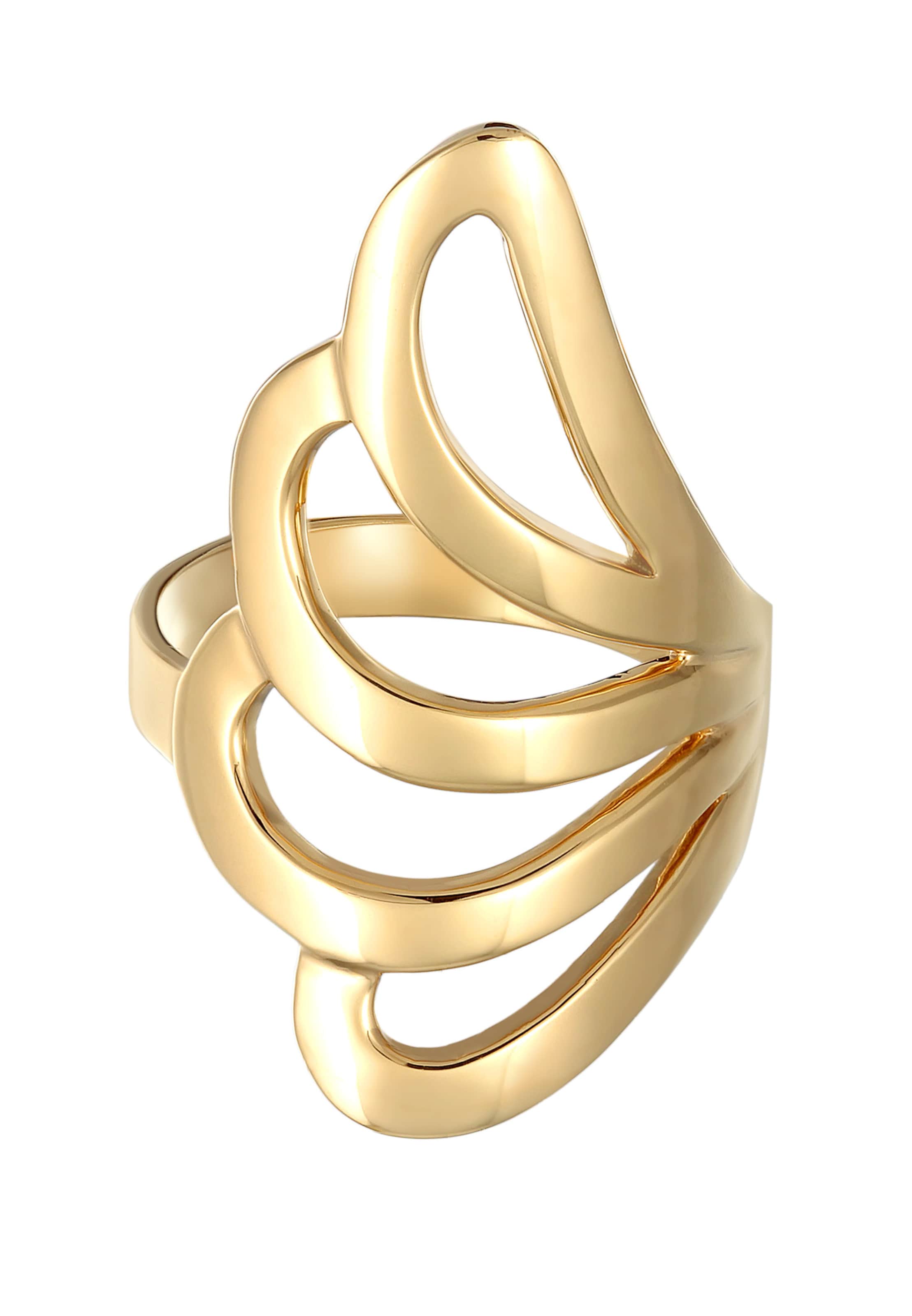 Nenalina Ring 'Wellen' in Gold