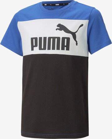 PUMA T-Shirt 'Essentials+' in Blau: predná strana