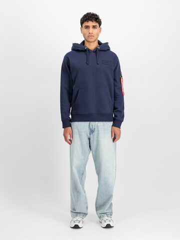 ALPHA INDUSTRIES Majica | modra barva