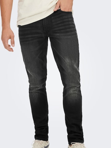 Slimfit Jeans 'Loom' de la Only & Sons pe gri