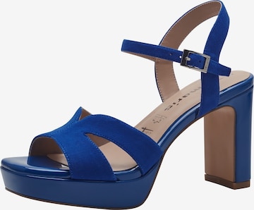Tamaris Sandaal in Blauw: voorkant