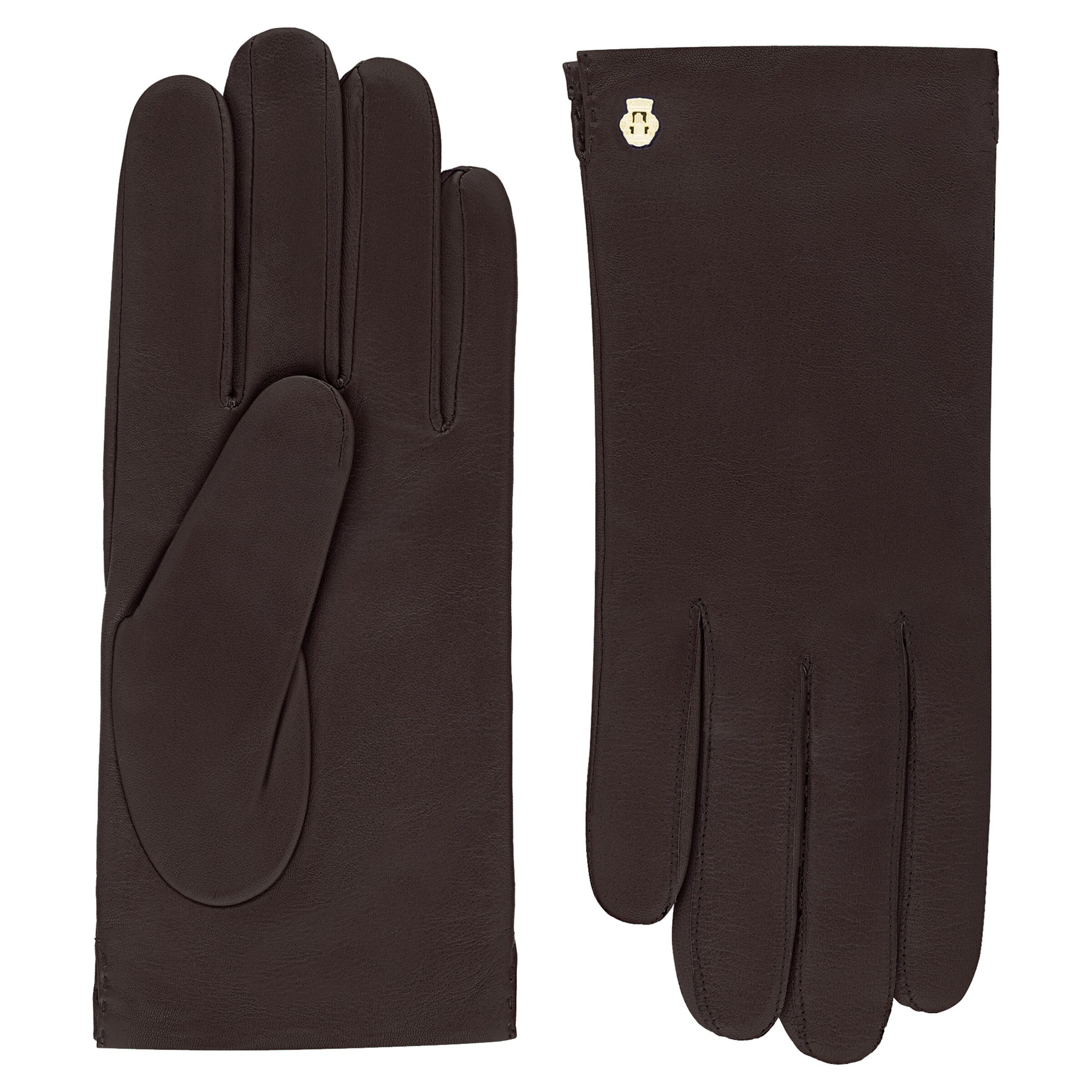 Roeckl Full finger gloves 'ODESSA' in Brown: front