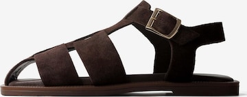 Chaussure basse 'BREATH OF SUMMER' L37 HANDMADE SHOES en marron : devant