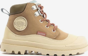 Palladium Stiefel in Beige: Vorderseite