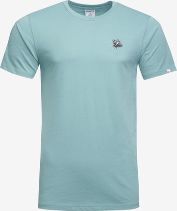 Mikon Shirt 'Fliege' in Blue: front
