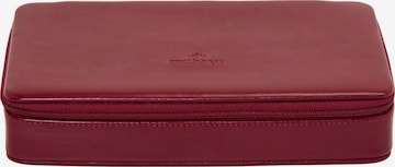 WINDROSE Schmuckkasten 'Merino' in Rot: Vorderseite