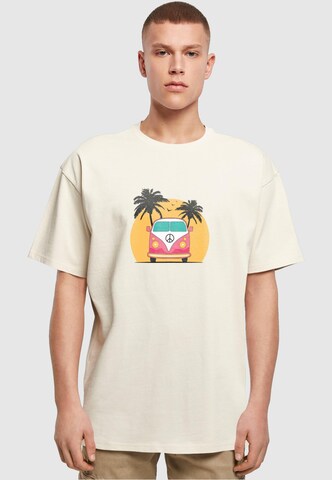 Merchcode Shirt 'Summer - Van' in Beige: predná strana