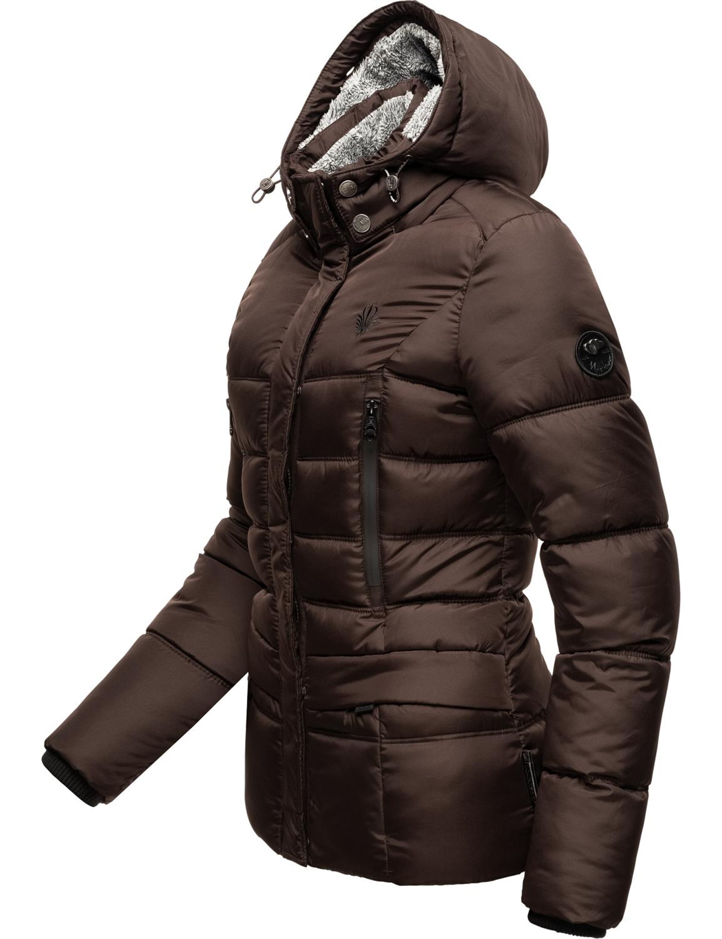 MARIKOO Winter jacket 'Loveleen' in Brown