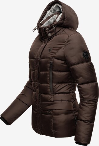 MARIKOO Winter jacket 'Loveleen' in Brown