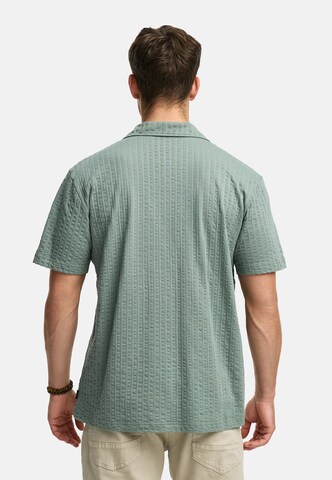 INDICODE JEANS Regular fit Overhemd 'Crepe' in Groen