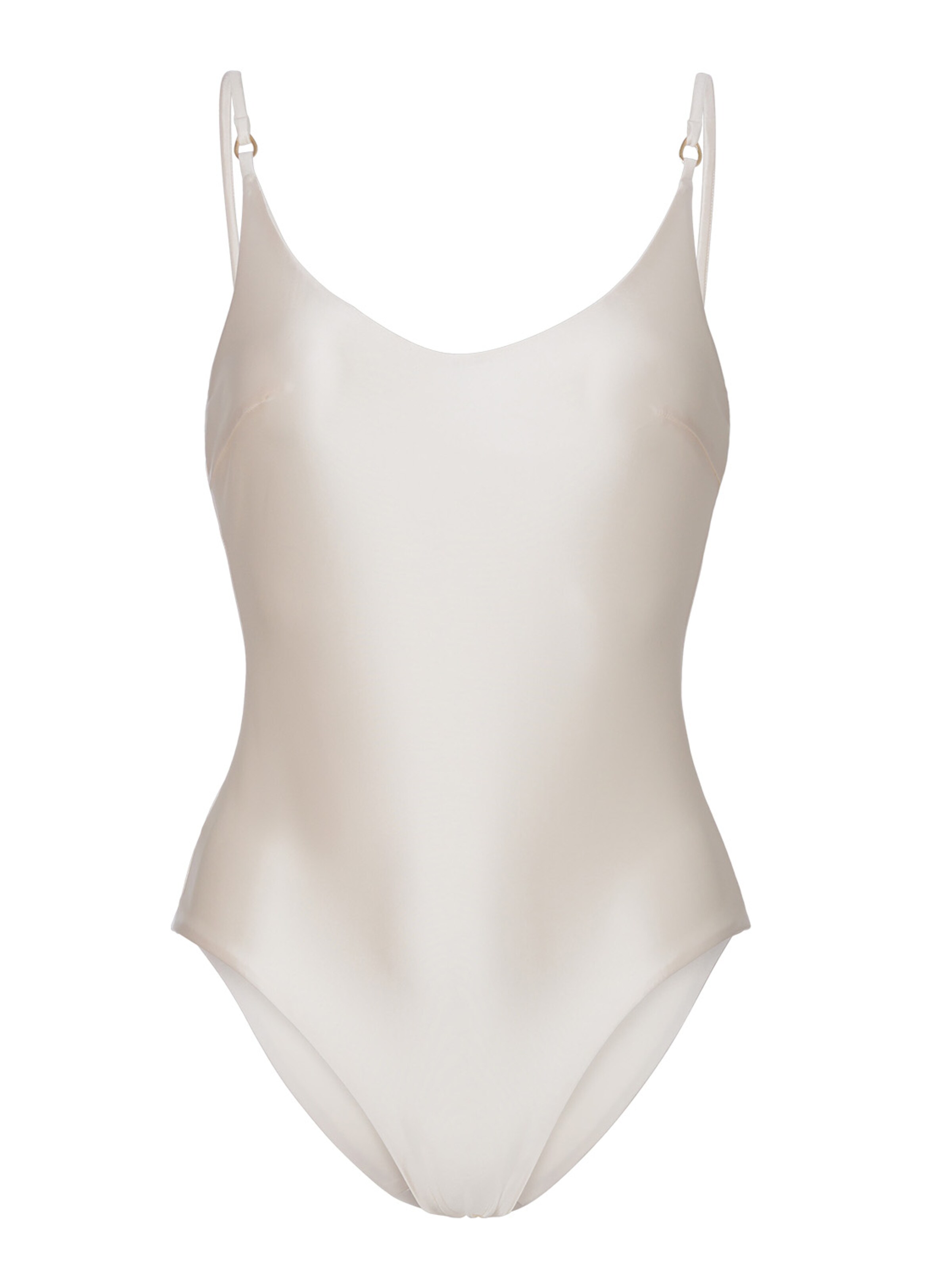 Anse Victorin Classic Swimsuit 'Tiffany' in Beige: front