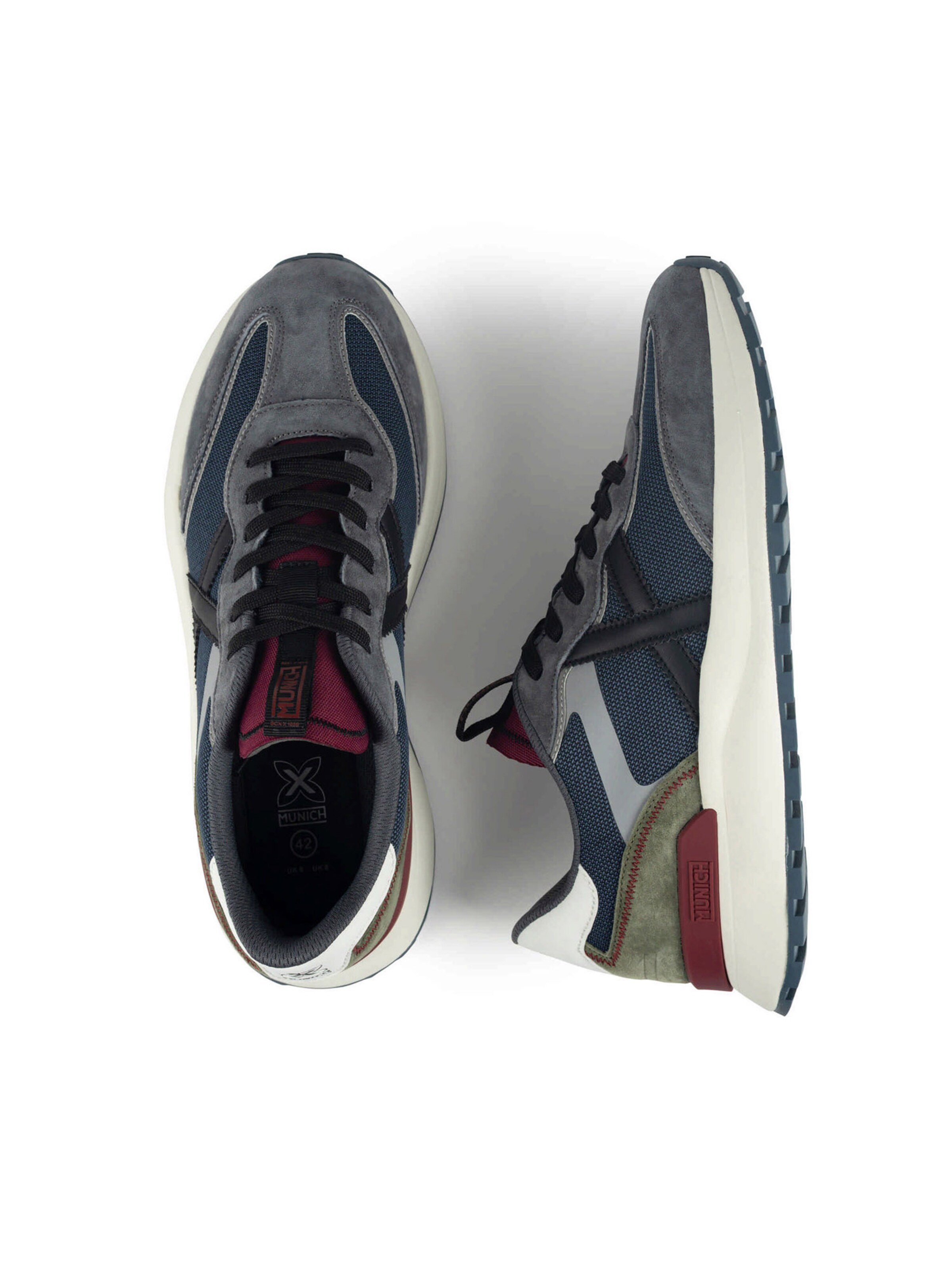 Baskets basses 'DYNAMIX' MUNICH en bleu : au dessus