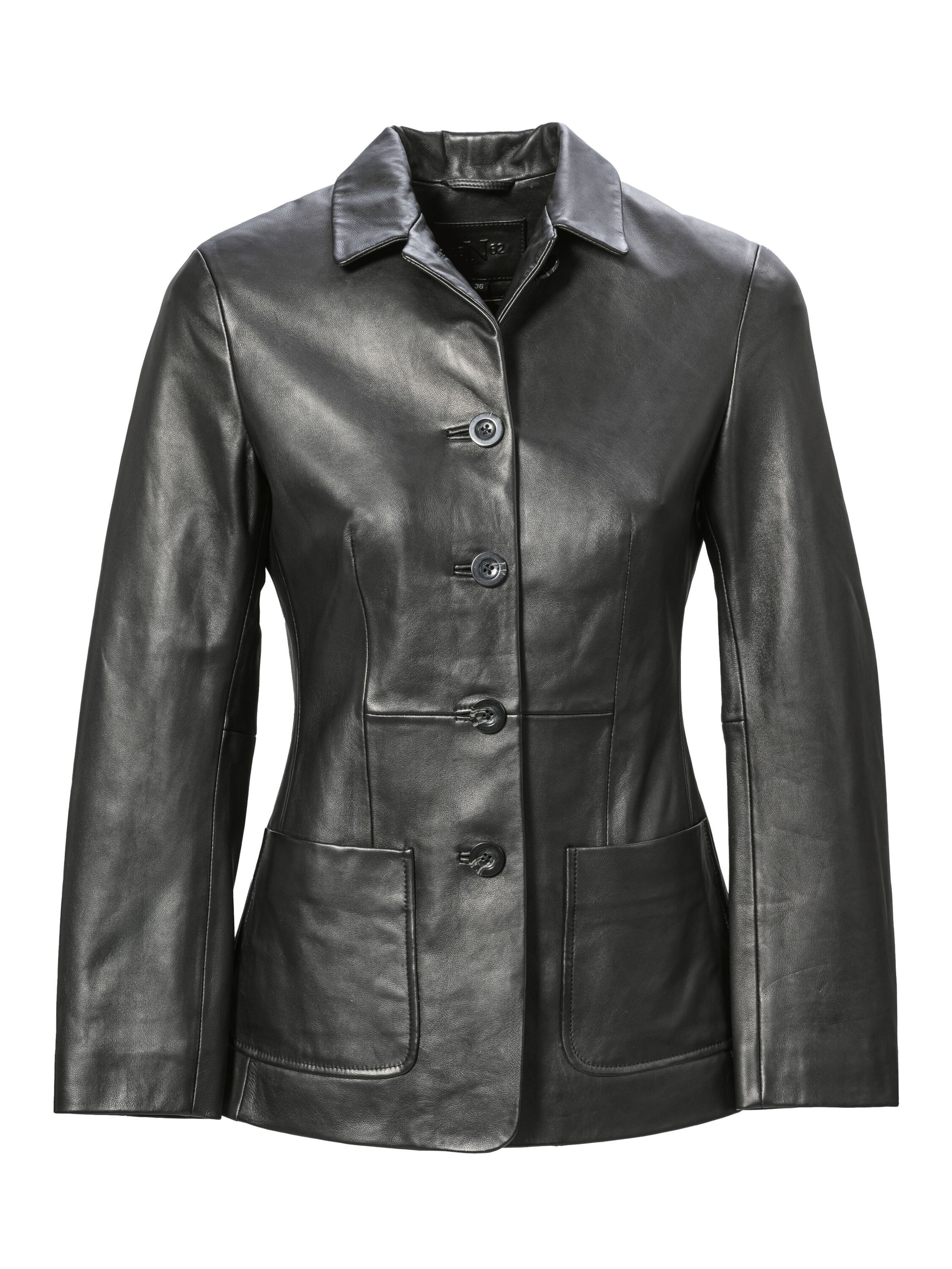 18N62 Tussenjas 'NEGelia' in Zwart: voorkant