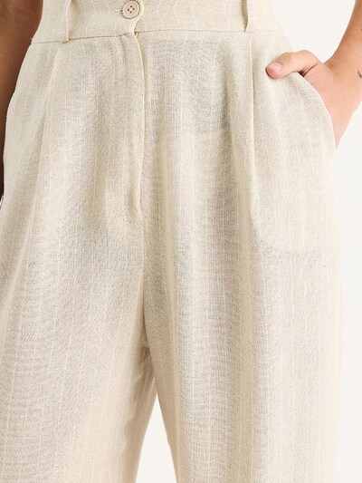 Bianco Lucci Hose in beige / weiß, Produktansicht