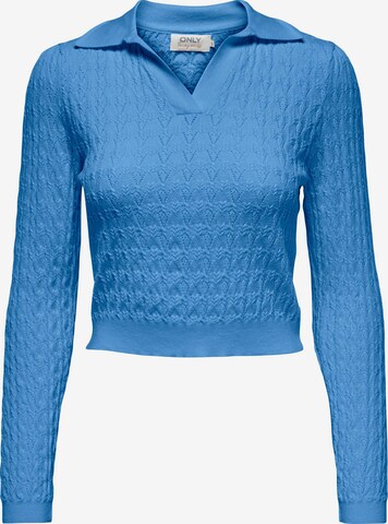 Pull-over 'SVALA' ONLY en bleu : devant