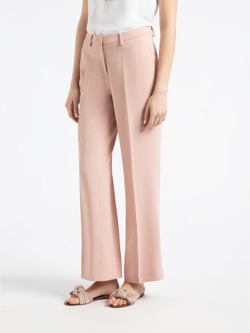 MORE & MORE Wide leg Pleated Pants in Pink: front