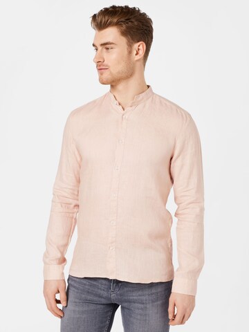 HUGO Red - Ajuste estrecho Camisa 'Elvorini' en rosa: frente