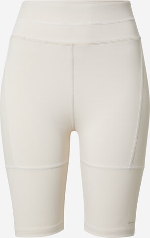 ABOUT YOU x Sofia Tsakiridou Skinny Shorts 'Fabienne' in Beige: predná strana