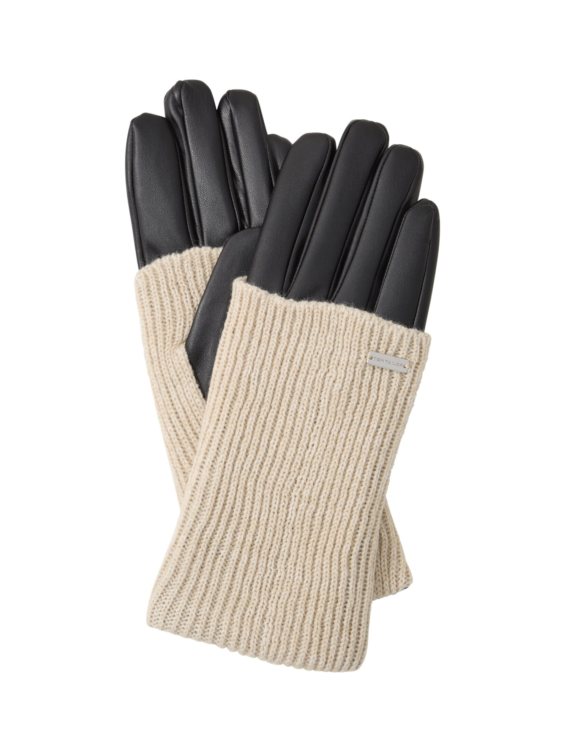 TOM TAILOR Fingerhandschuhe in Beige: Vorderseite