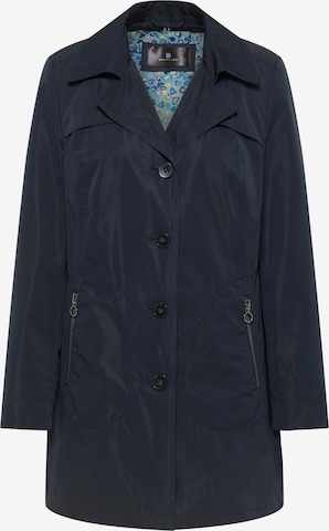 Barbara Lebek Between-Seasons Coat in Blue: front