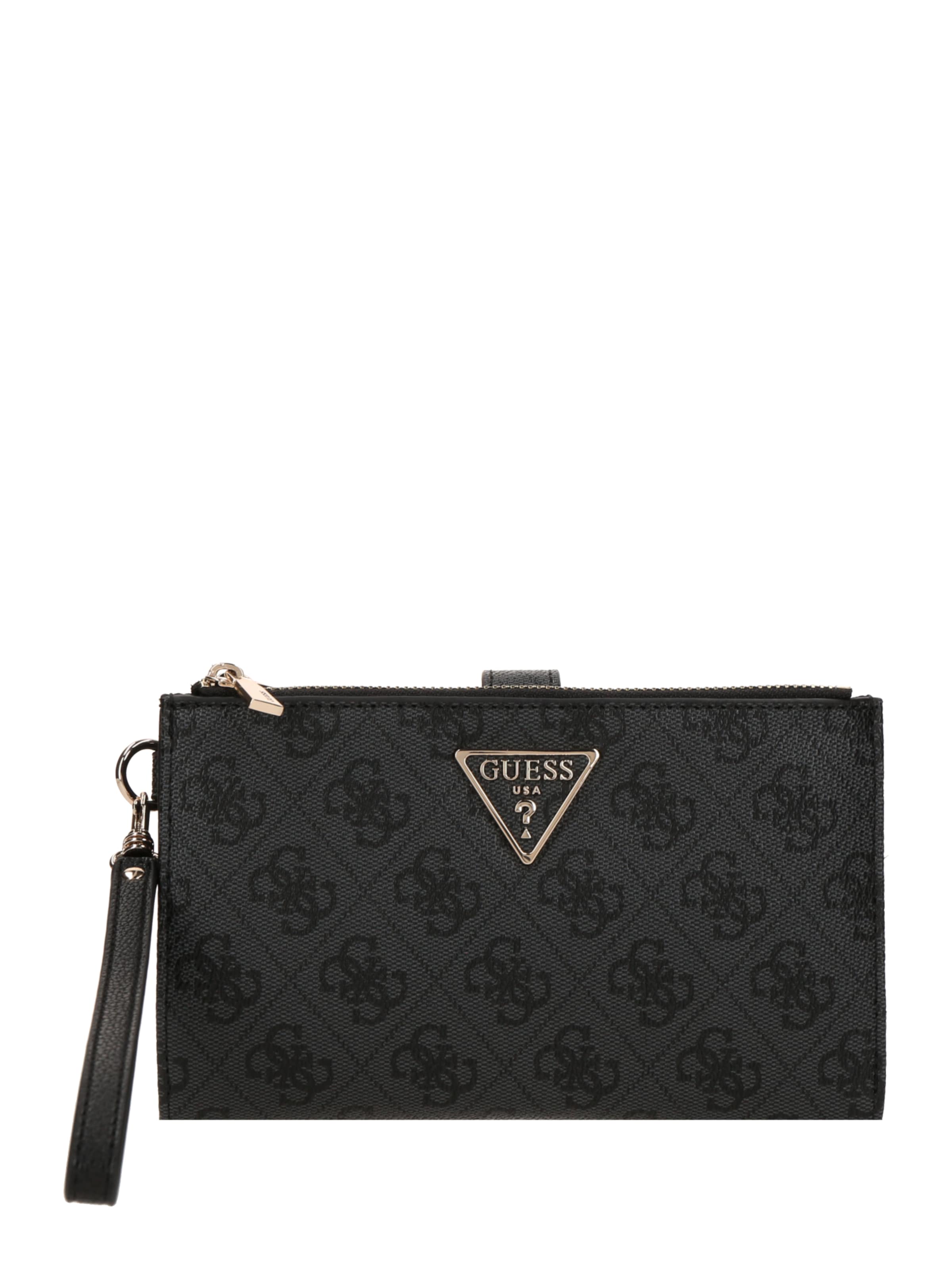 GUESS - Carteiras 'LAUREL II SLG DBL ZIP ORGNZR' em cinzento: frente