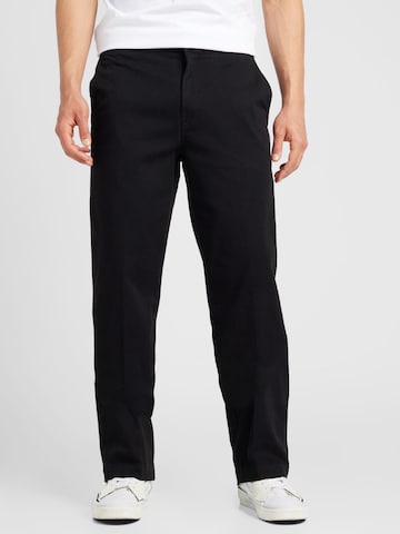 Regular Pantalon chino 'Dino' HUGO en noir : devant