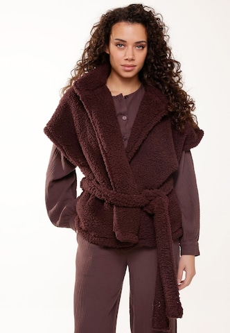 Gilet di LingaDore in marrone: frontale