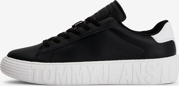 Tommy Jeans - Zapatillas deportivas bajas en negro: frente