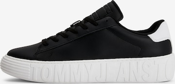 Sneaker low de la Tommy Jeans pe negru: față