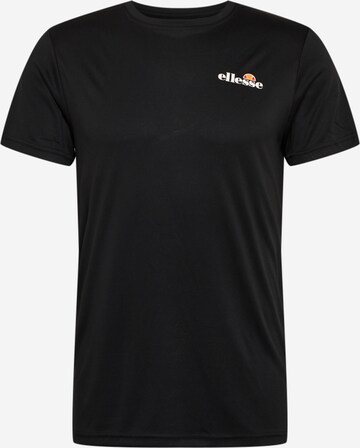 ELLESSE - Regular Fit Camisa funcionais 'Malbe' em preto: frente