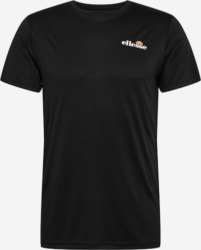 Tricou funcțional 'Malbe' ELLESSE pe negru / alb, Vizualizare produs