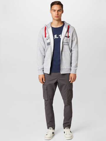 JACK & JONES Кофта на молнии в Серый