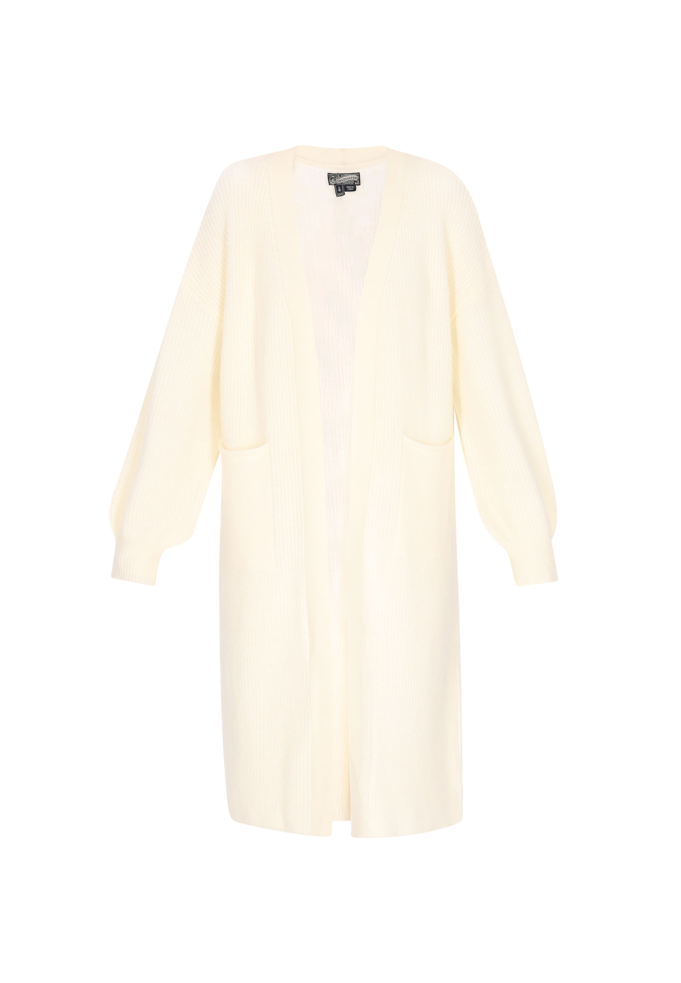 balts DreiMaster Vintage Adīta jaka: no priekšpuses