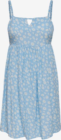 ONLY Letní šaty 'Helga' – modrá: přední strana
